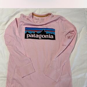 Patagonia Light Pink girls long sleeve top